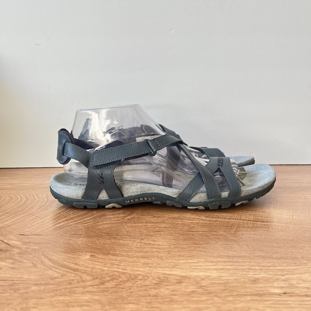 Merrell Sandspur Rose Leather Outdoor Dark Blue Sandals Women's Size US 10